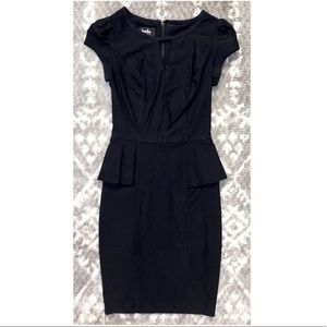 Black Peplum Dress
